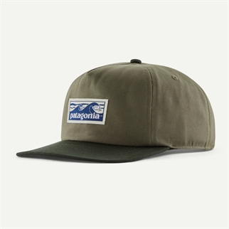Patagonia Boardshort label Funfarer Cap basin green